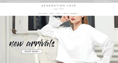 Desktop Screenshot of generationloveclothing.com